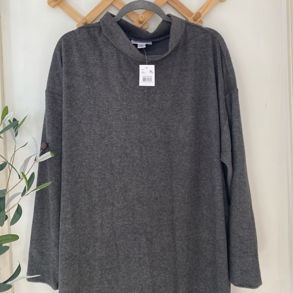 Motherhood maternity fleece cowl neck dress